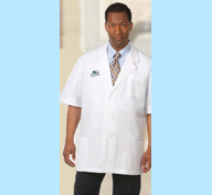 mens short sleeve lab coats